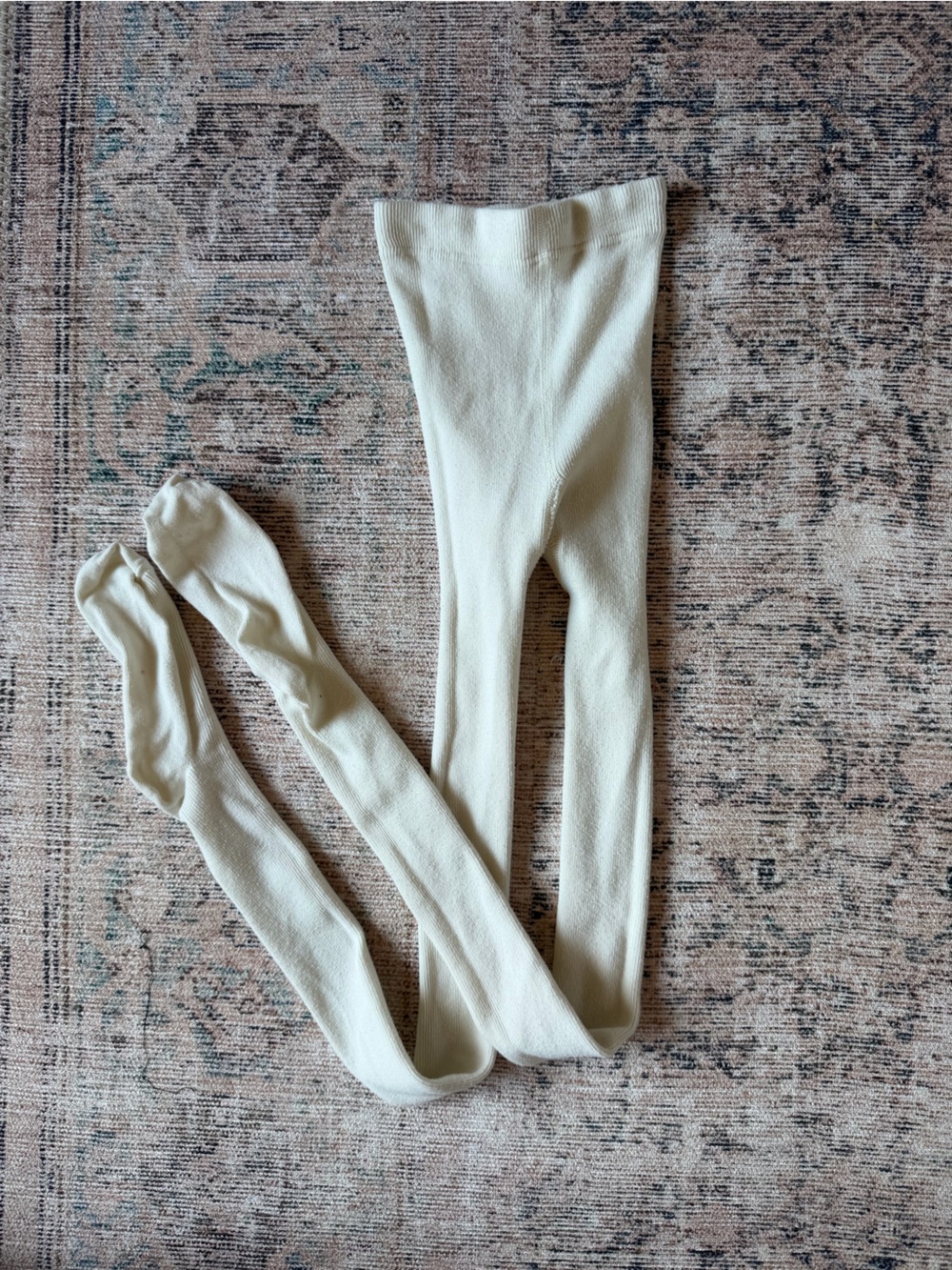 Hanna Andersson Cream Tights for Kids
